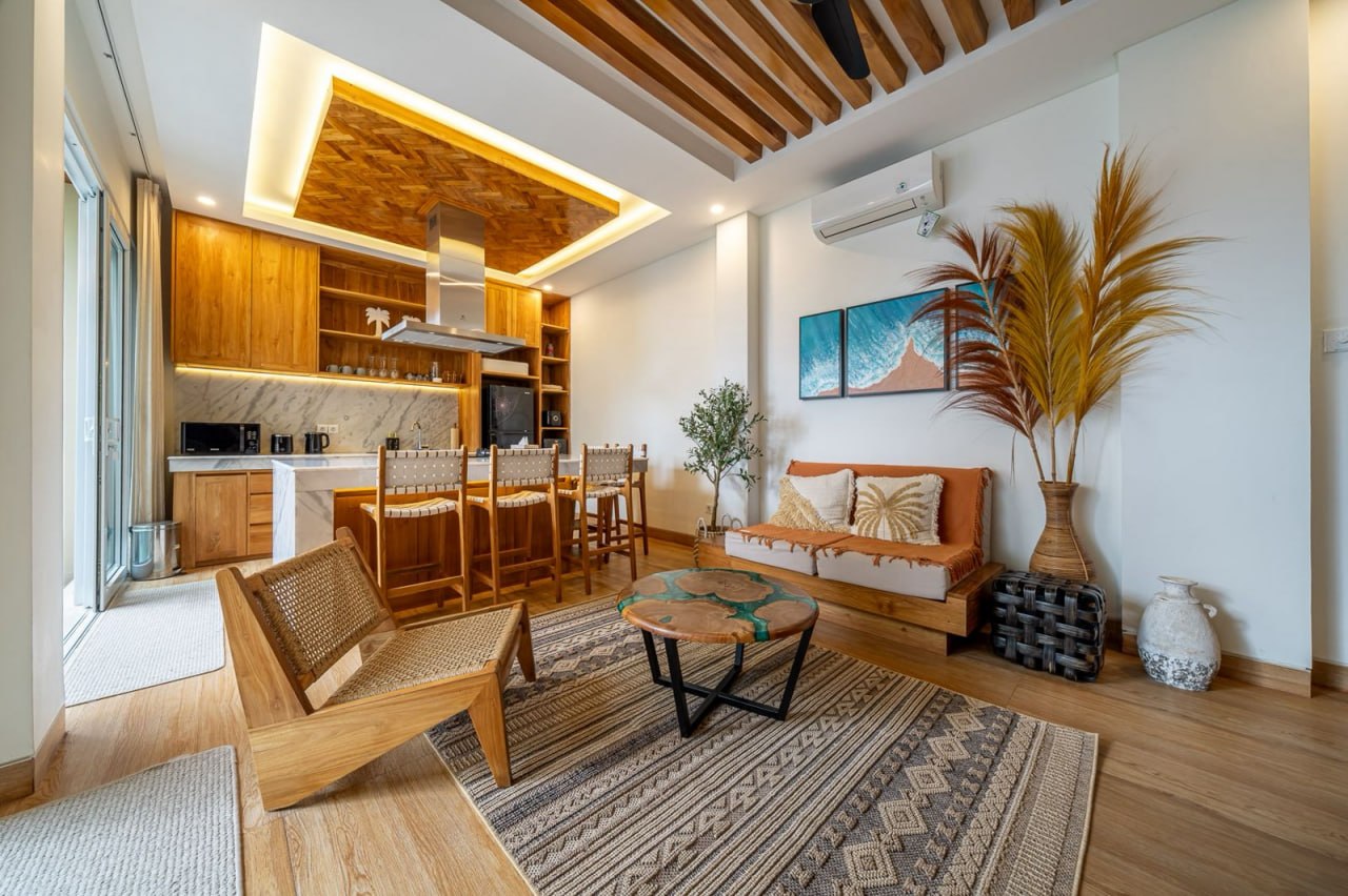 3-Bedroom Villa with Rice Field & Ocean Views for Rent in Tumbak Bayuh