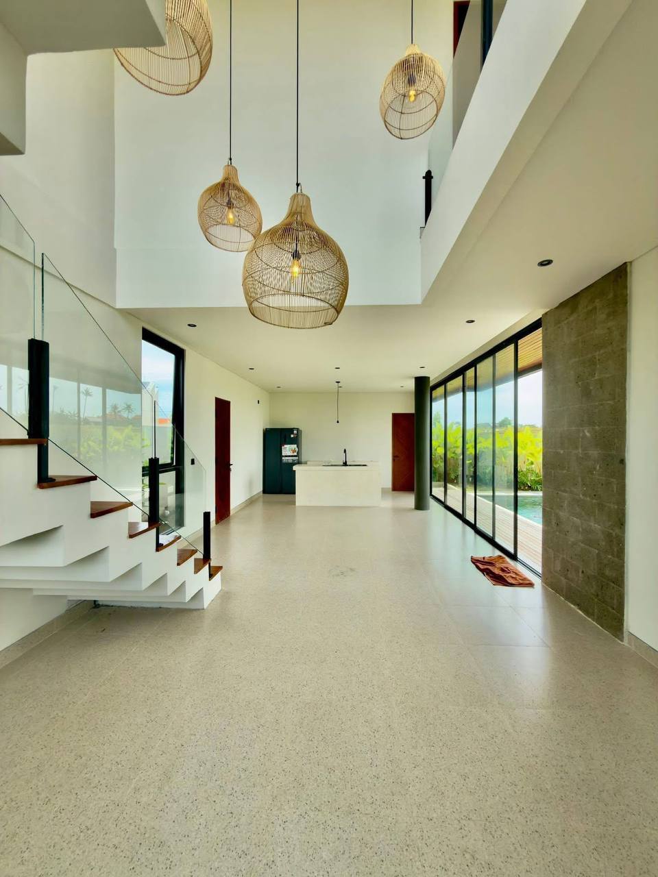 Brand-New Black Tropical Villa with Rice Terrace Views in Pererenan–Munggu